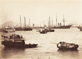 JOHN THOMSON (1837-1921) Three views of Hong Kong Harbor.